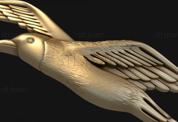 3D model Flying seagull (STL)